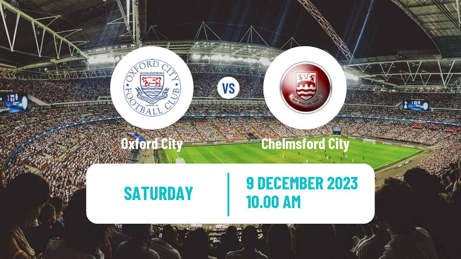 Soccer English FA Trophy Oxford City - Chelmsford City