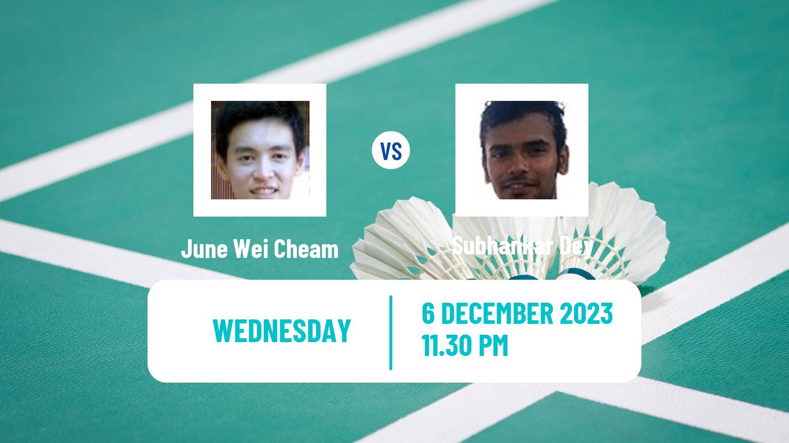 Badminton BWF World Tour Guwahati Masters Men June Wei Cheam - Subhankar Dey