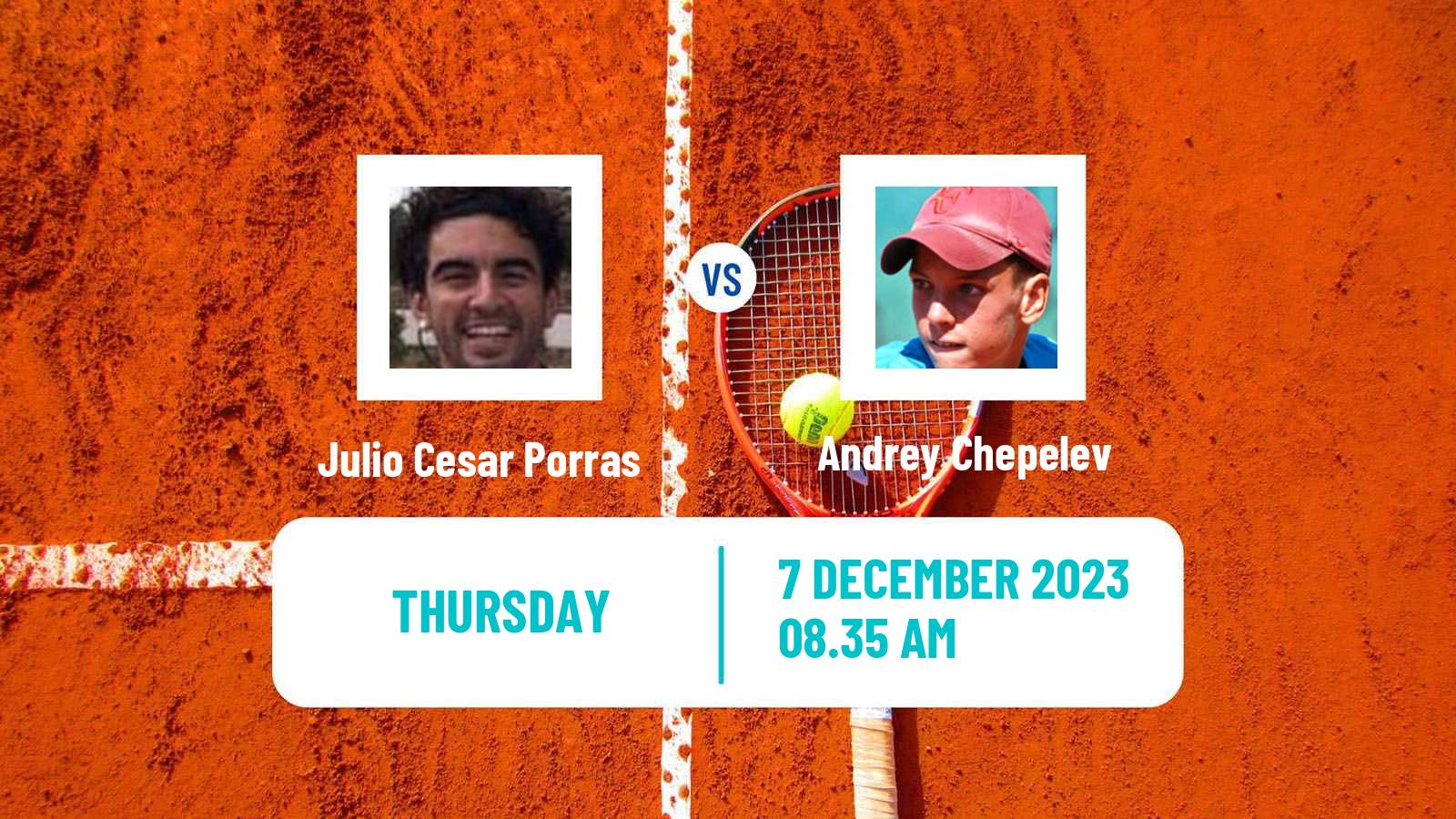 Tennis ITF M15 Madrid 3 Men Julio Cesar Porras - Andrey Chepelev