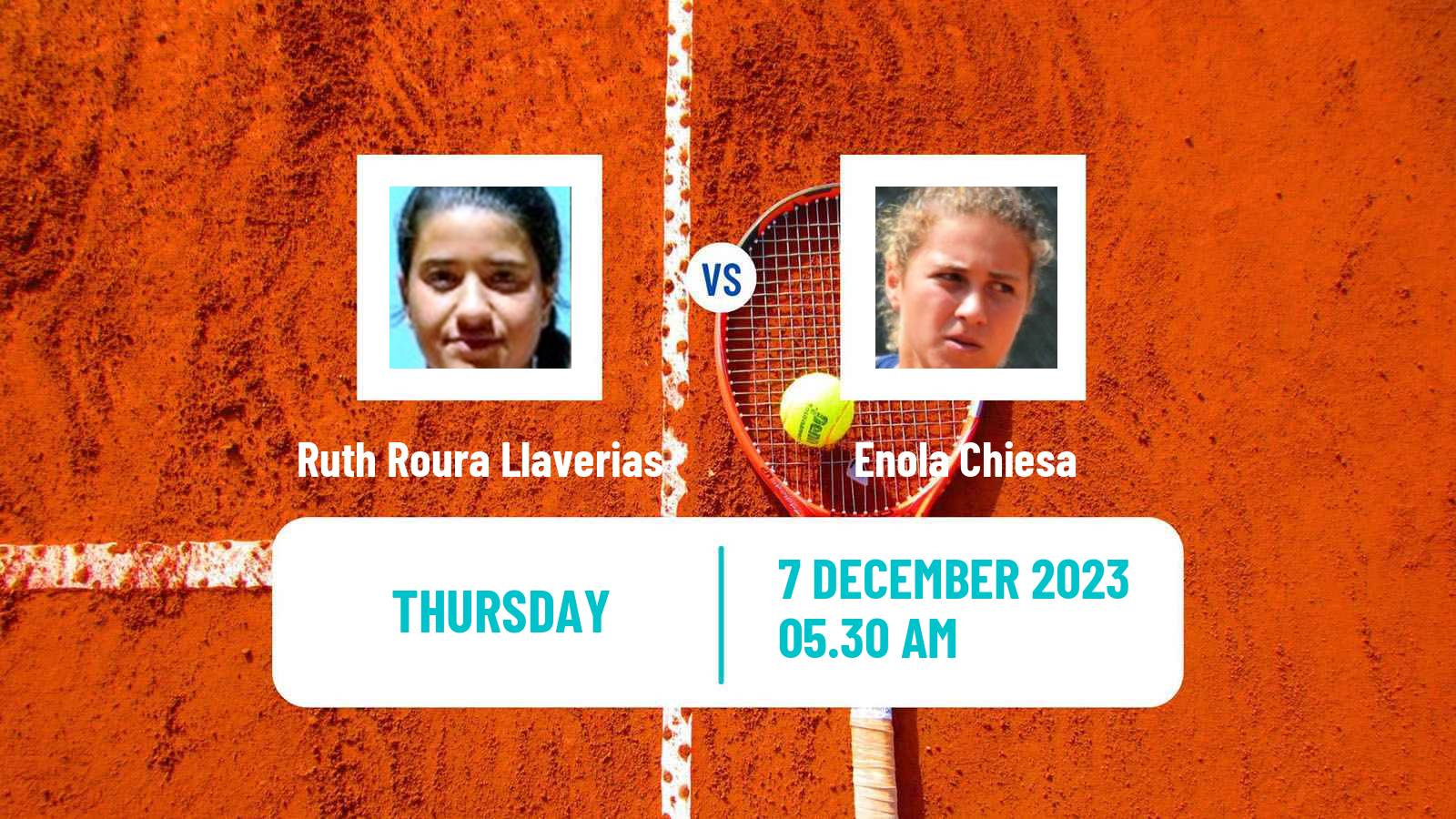 Tennis ITF W15 Valencia 2 Women Ruth Roura Llaverias - Enola Chiesa
