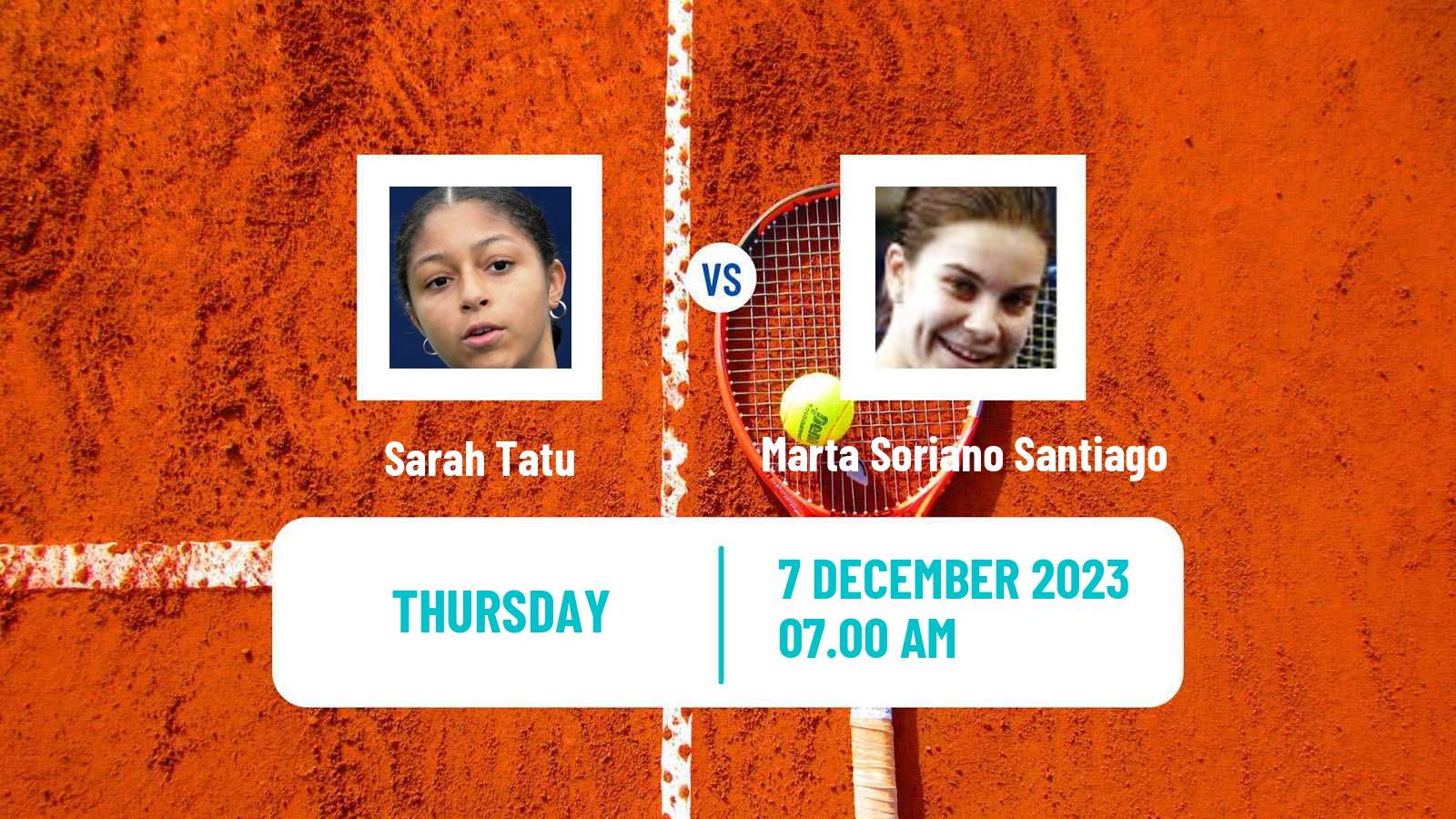 Tennis ITF W15 Valencia 2 Women Sarah Tatu - Marta Soriano Santiago