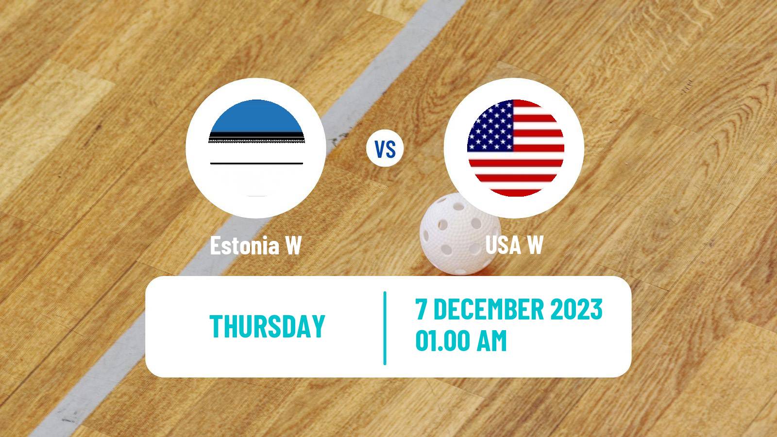 Floorball World Championship Floorball Women Estonia W - USA W