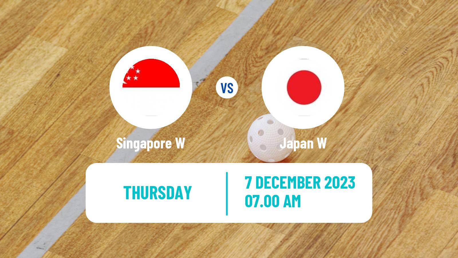 Floorball World Championship Floorball Women Singapore W - Japan W