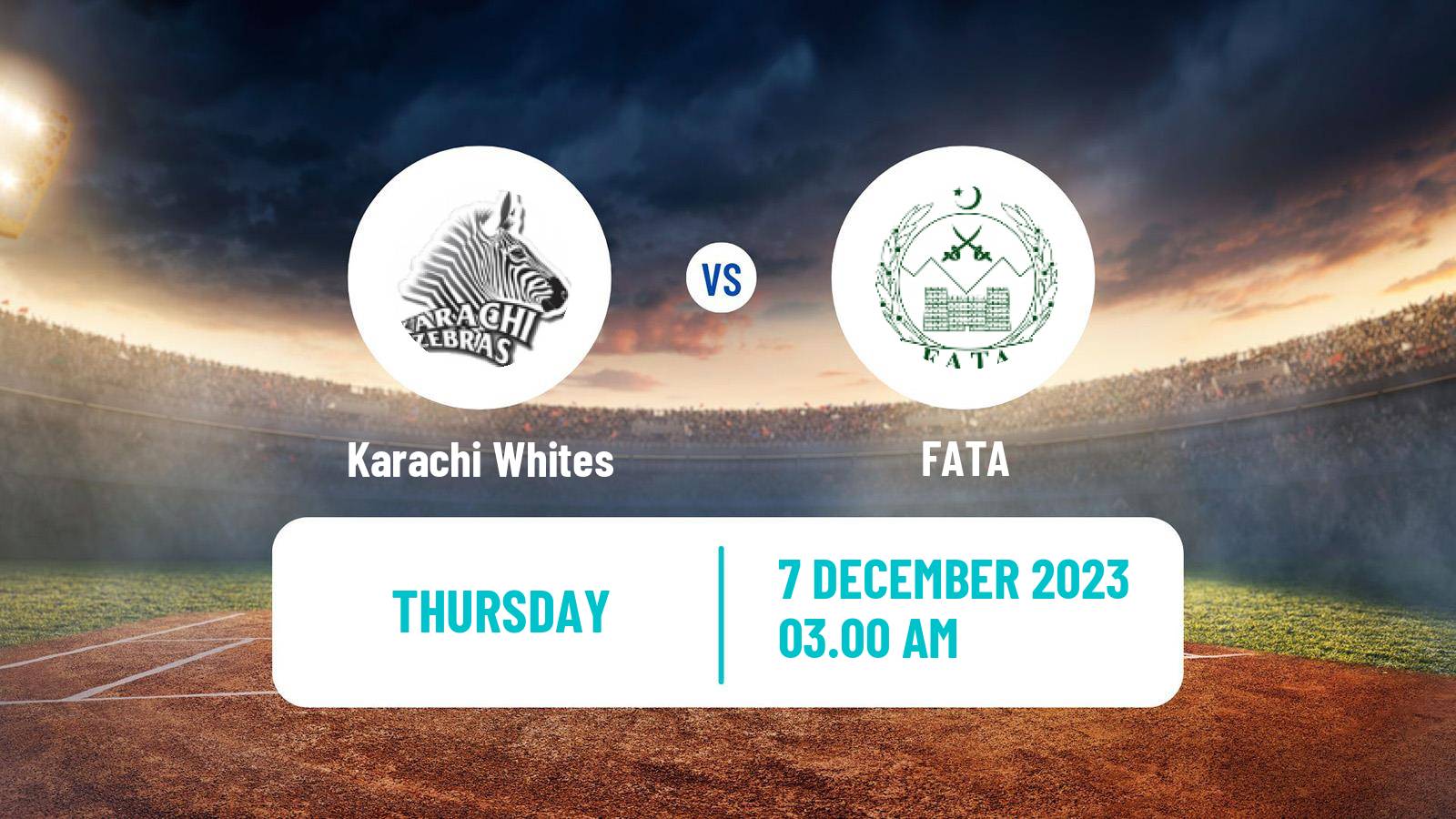Cricket Pakistan T-20 Cup Karachi Whites - FATA