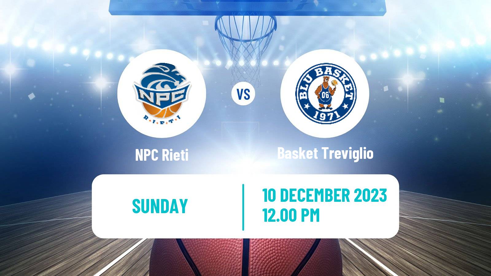 Basketball Italian Serie A2 Basketball Rieti - Basket Treviglio