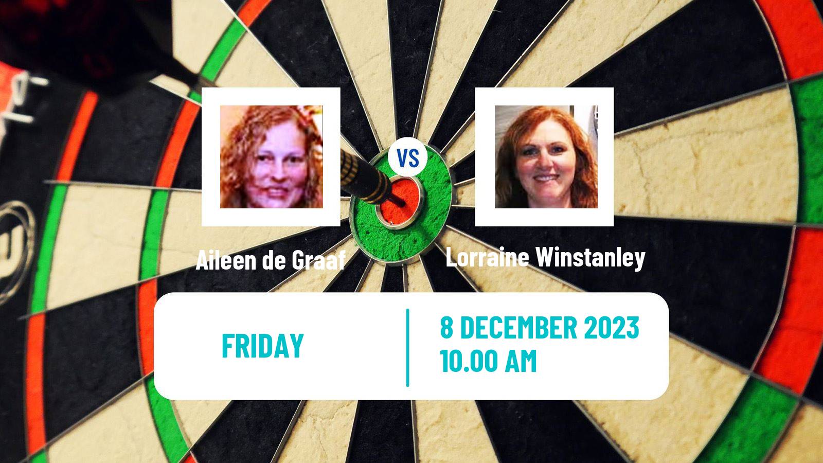 Darts Wdf World Championship Women Aileen de Graaf - Lorraine Winstanley