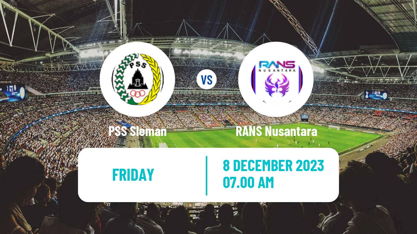 Soccer Indonesian Liga 1 PSS Sleman - RANS Nusantara