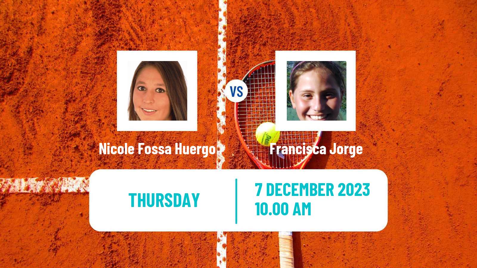 Tennis ITF W25 Mogi Das Cruzes Women Nicole Fossa Huergo - Francisca Jorge