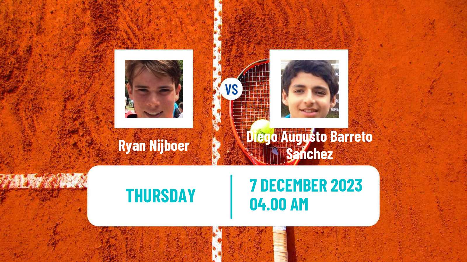 Tennis ITF M15 Madrid 3 Men Ryan Nijboer - Diego Augusto Barreto Sanchez