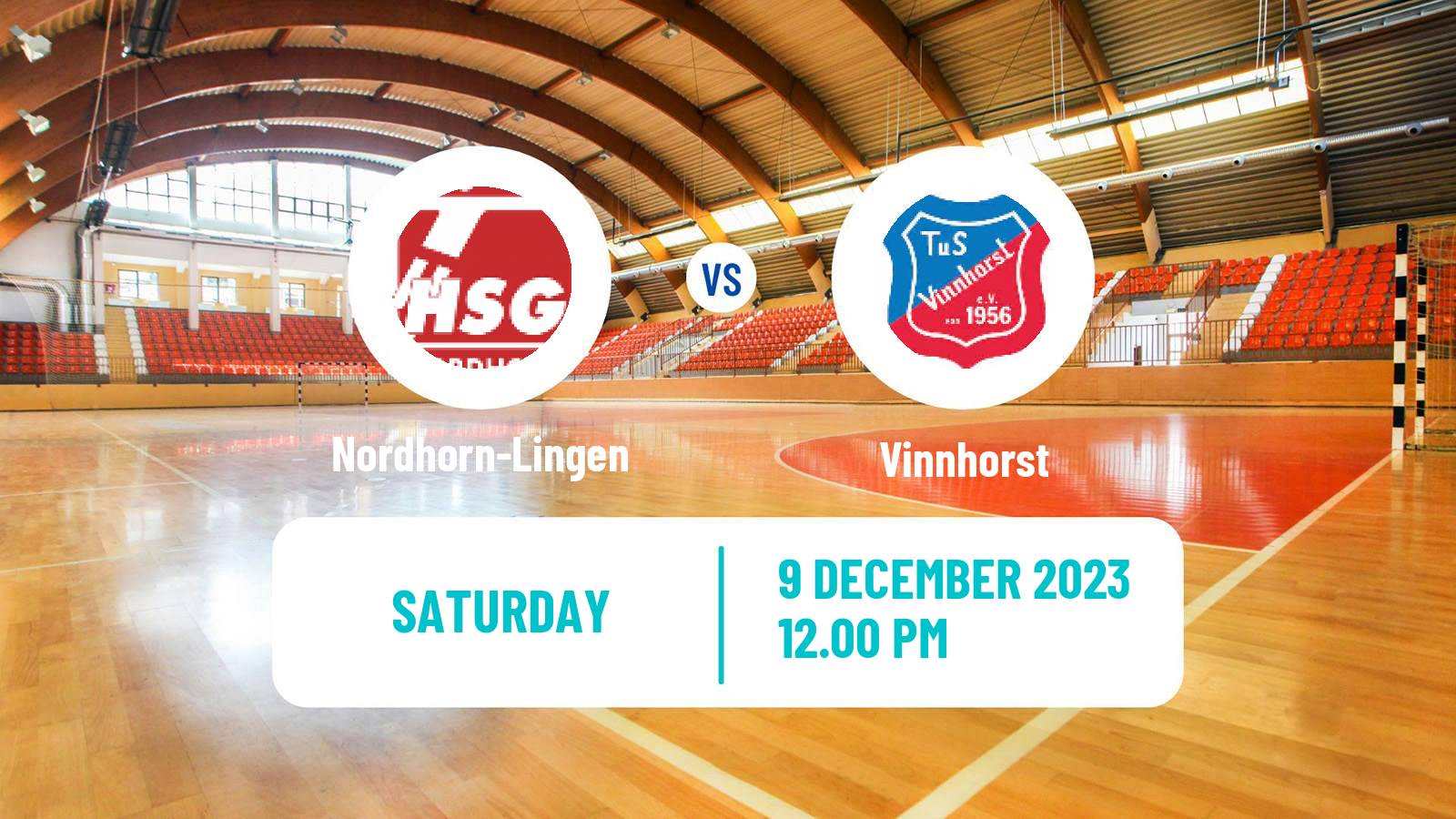 Handball German 2 Bundesliga Handball Nordhorn-Lingen - Vinnhorst