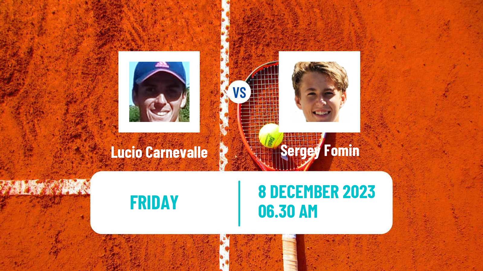 Tennis ITF M15 Antalya 19 Men Lucio Carnevalle - Sergey Fomin