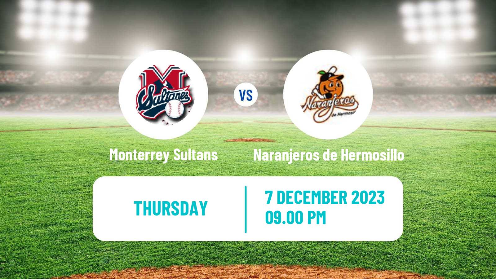 Baseball LMP Monterrey Sultans - Naranjeros de Hermosillo