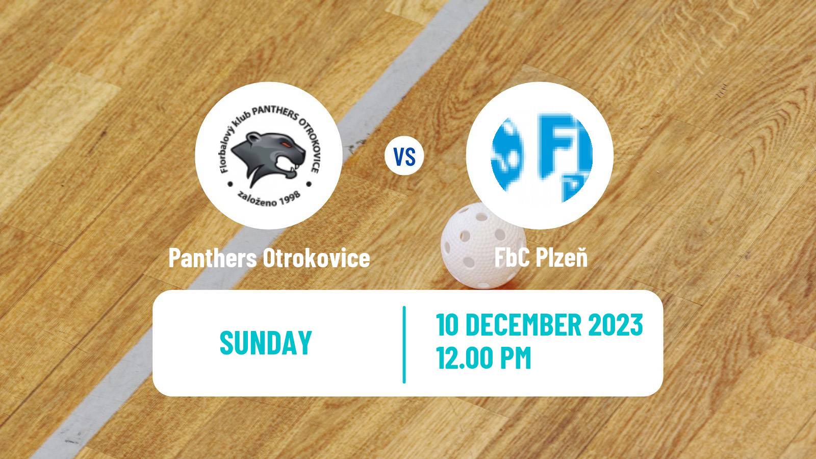 Floorball Czech 1 Liga Floorball Panthers Otrokovice - Plzeň