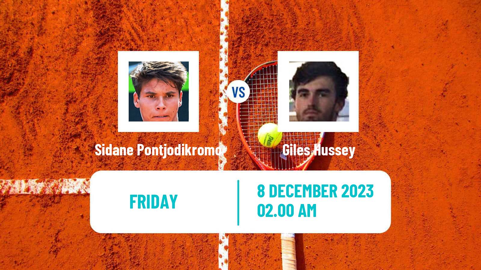 Tennis ITF M15 Zahra 2 Men Sidane Pontjodikromo - Giles Hussey