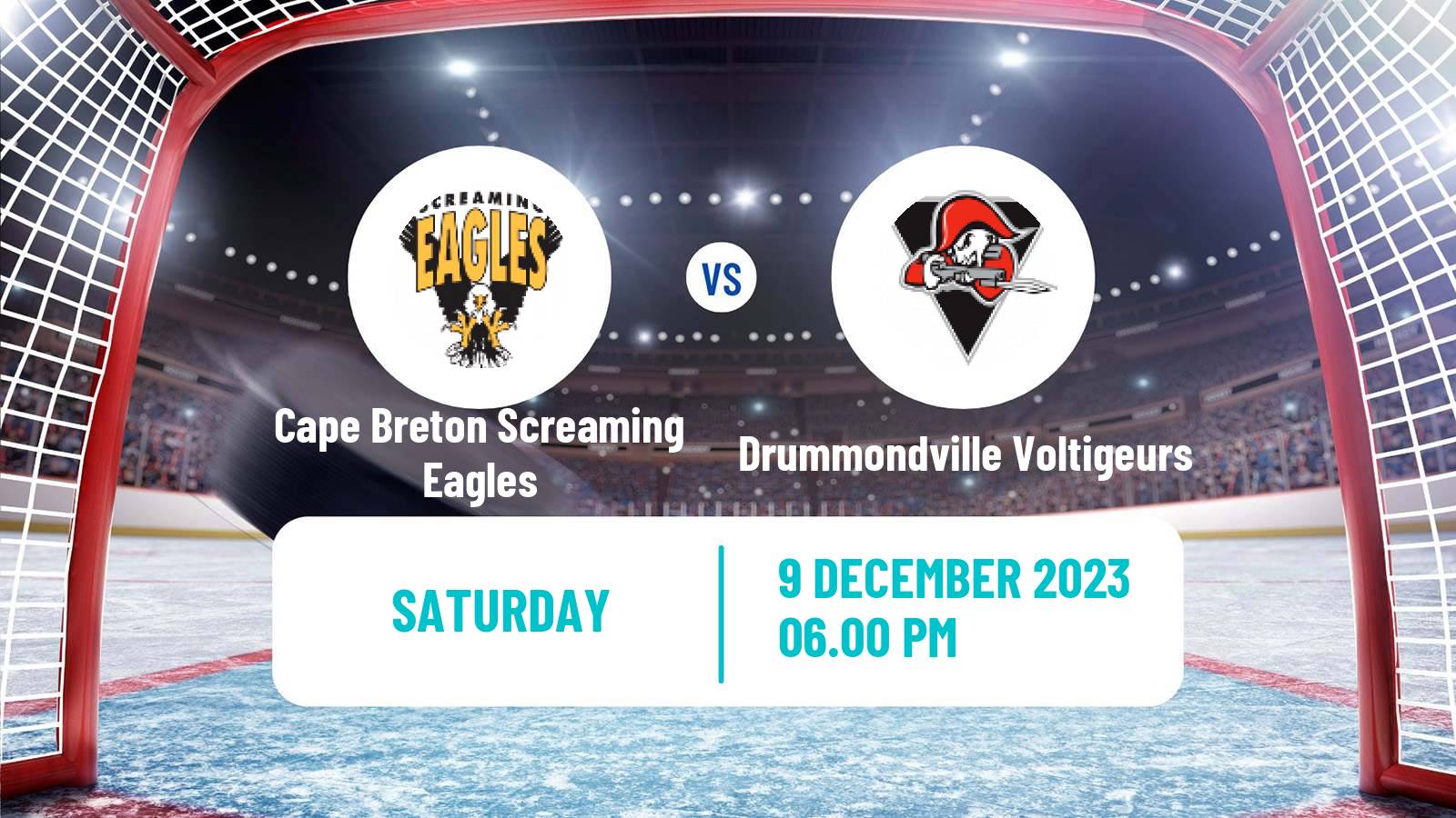 Hockey QMJHL Cape Breton Screaming Eagles - Drummondville Voltigeurs