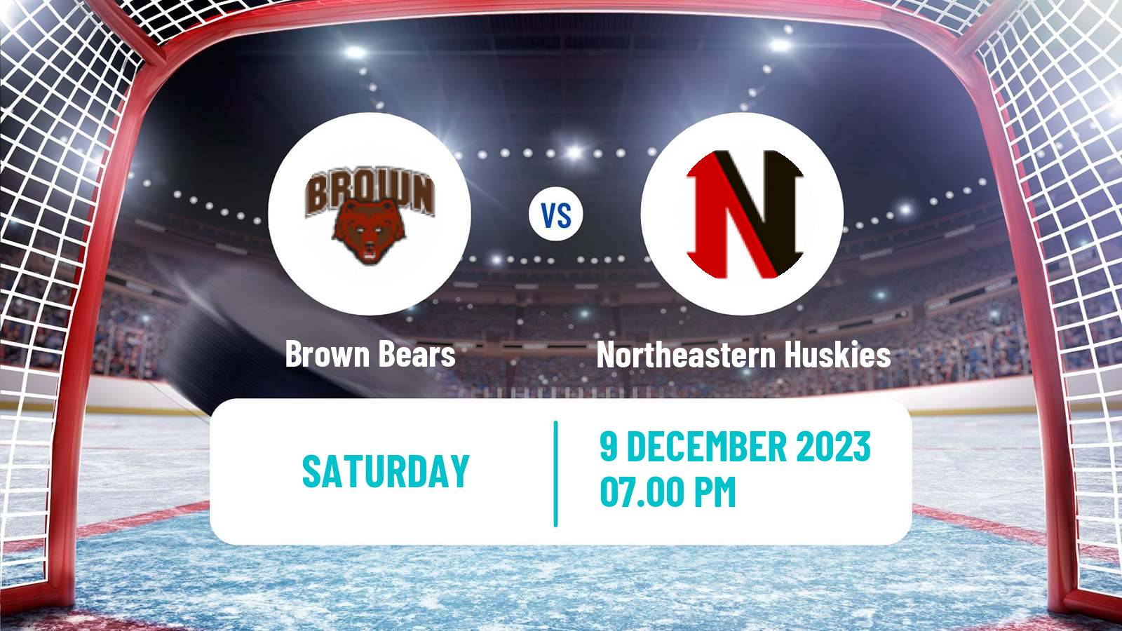 Hockey NCAA Hockey Brown Bears - Northeastern Huskies