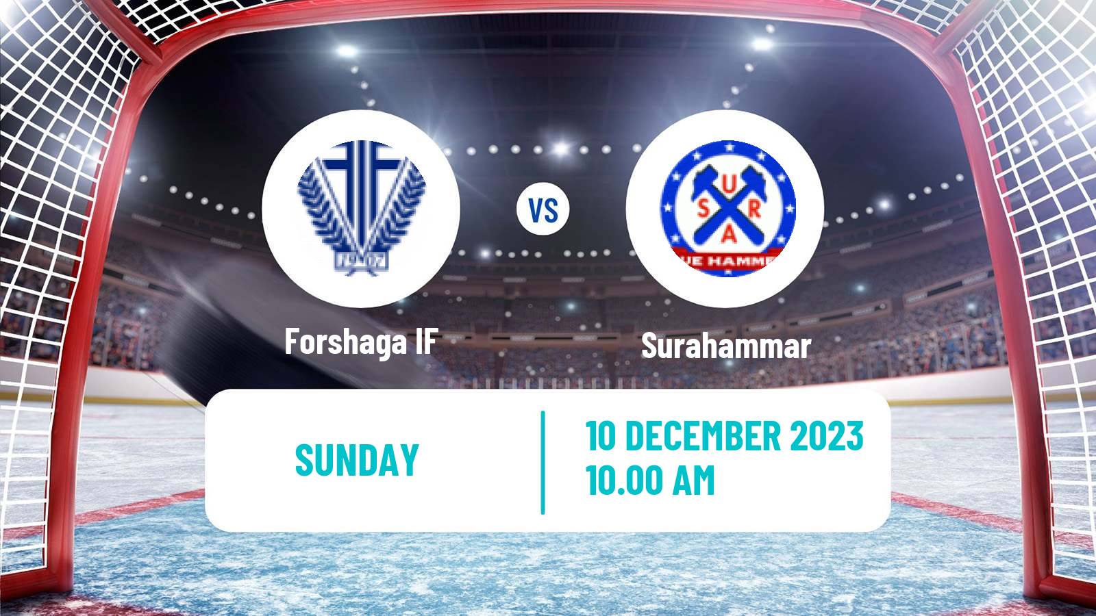 Hockey Swedish HockeyEttan Vastra Forshaga - Surahammar