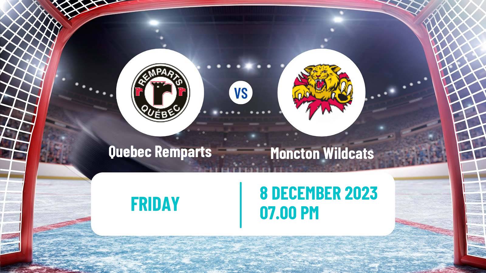 Hockey QMJHL Quebec Remparts - Moncton Wildcats
