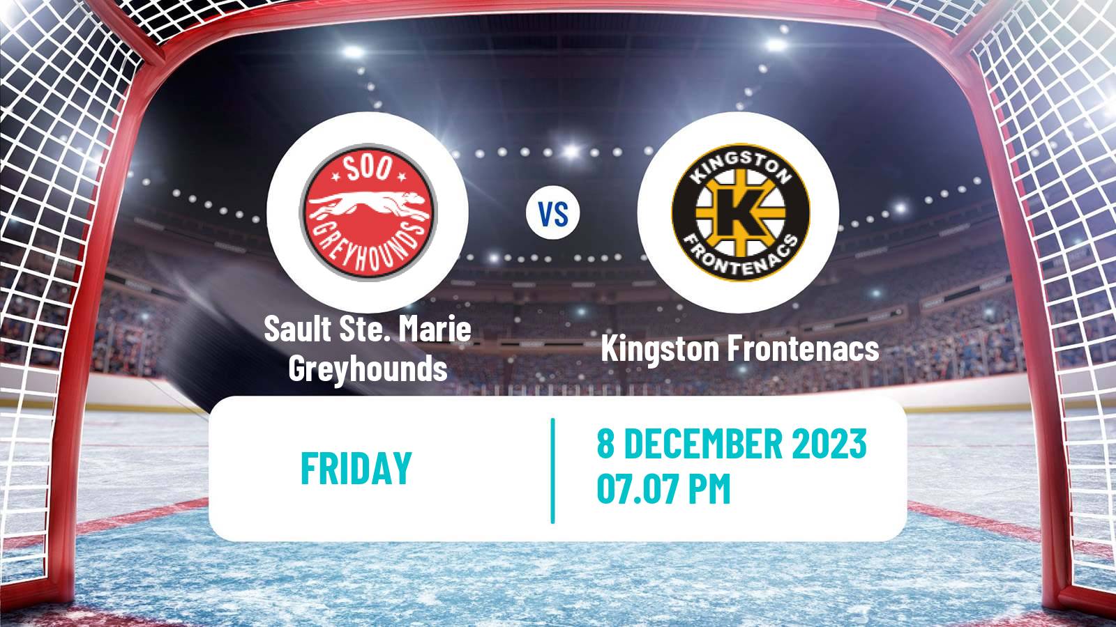 Hockey OHL Sault Ste. Marie Greyhounds - Kingston Frontenacs