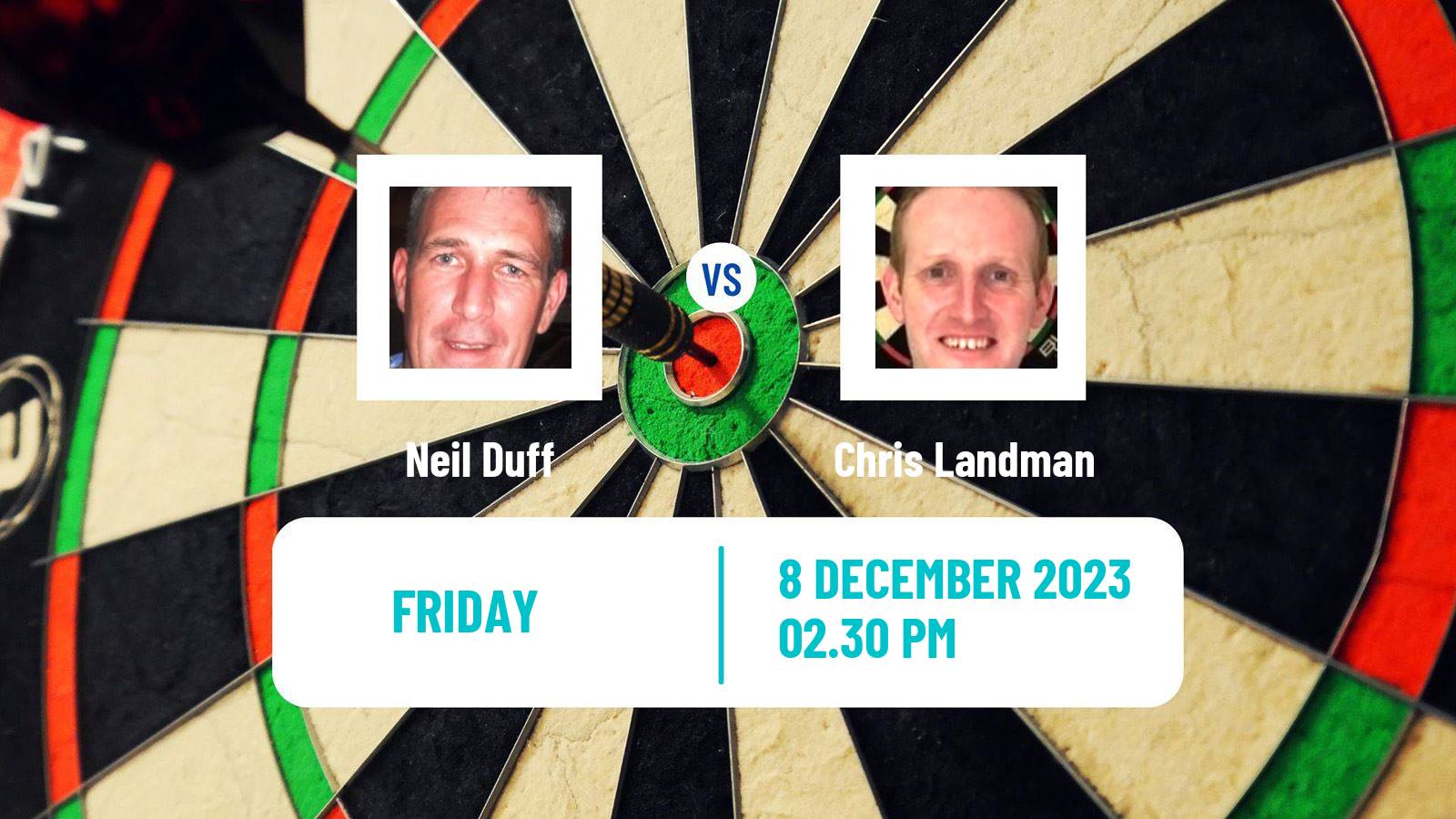 Darts Wdf World Championship Neil Duff - Chris Landman
