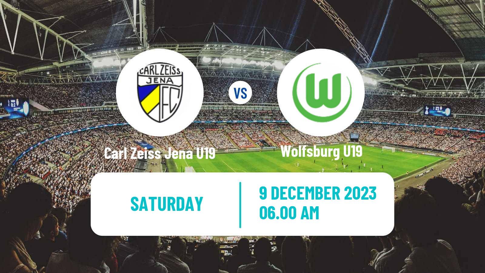 Soccer German Junioren Bundesliga North Carl Zeiss Jena U19 - Wolfsburg U19