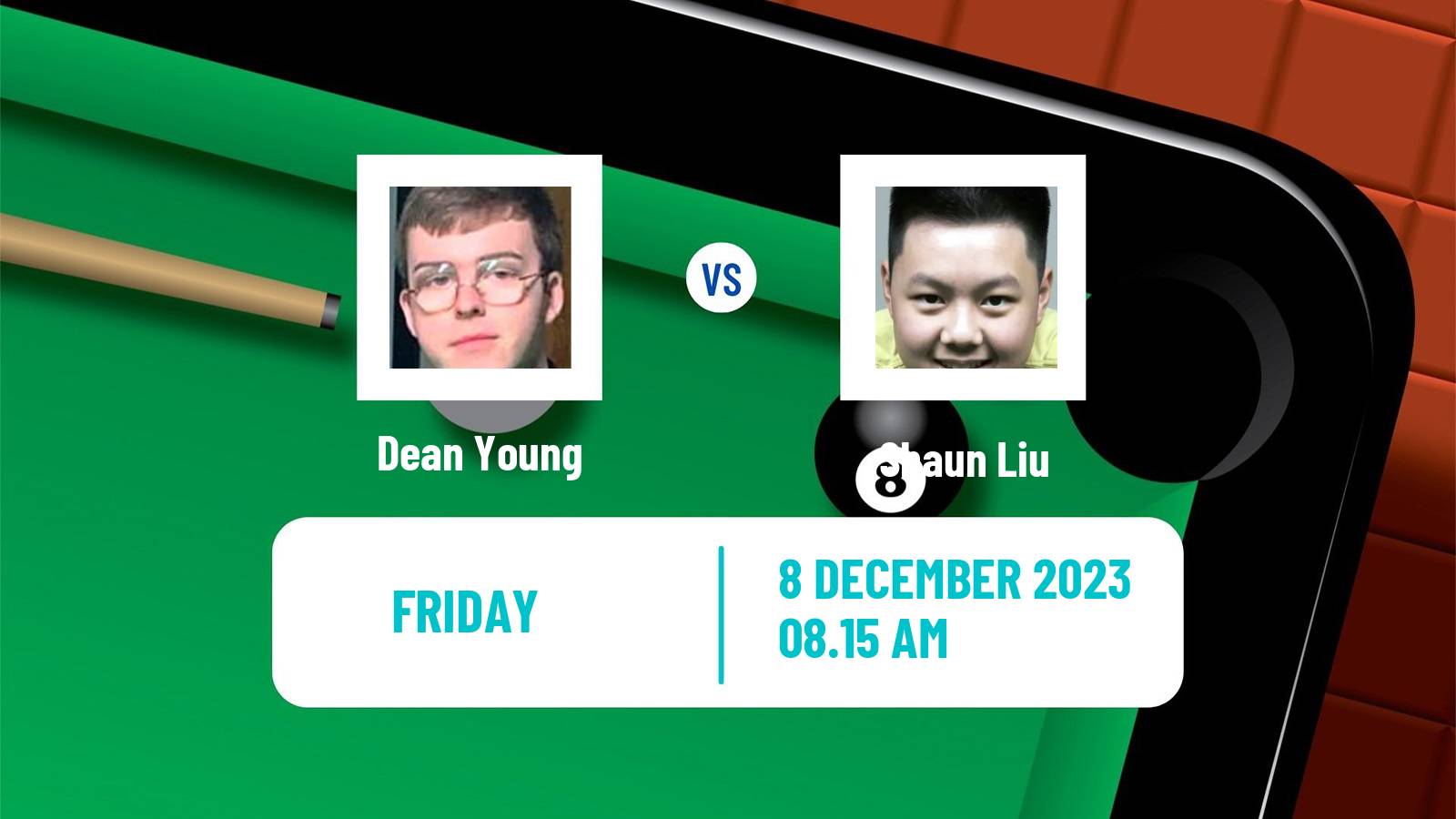 Snooker Snooker Shoot Out Dean Young - Shaun Liu