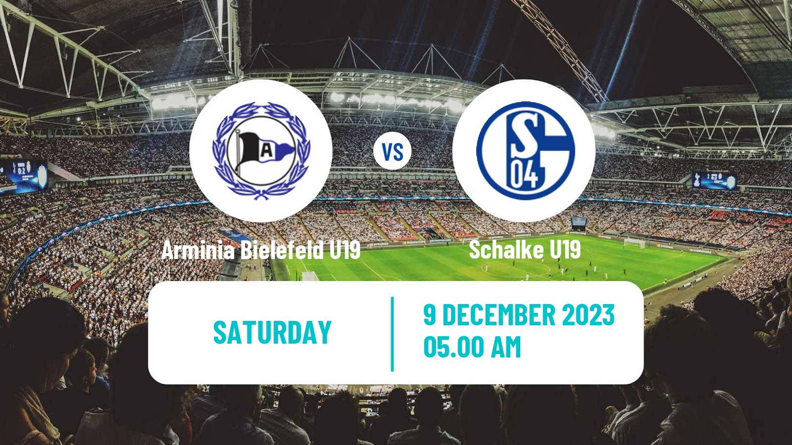 Soccer German Junioren Bundesliga West Arminia Bielefeld U19 - Schalke U19