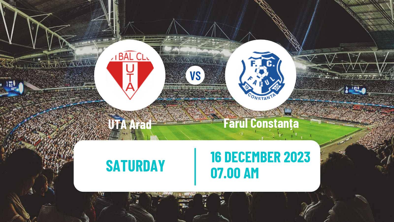 Soccer Romanian Liga 1 UTA Arad - Farul Constanța