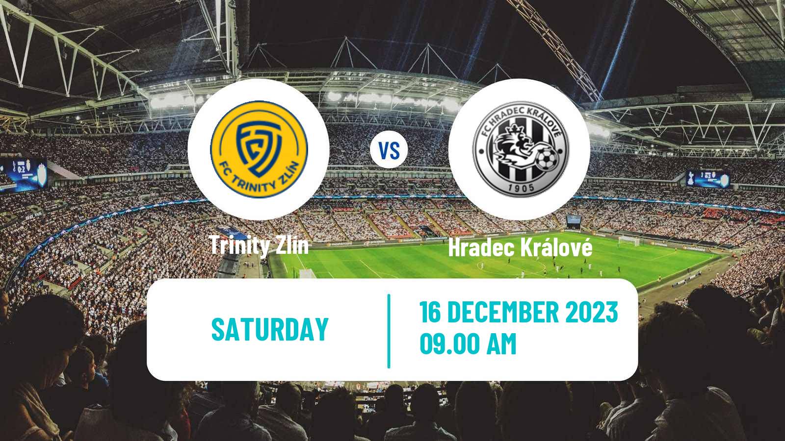 Soccer Czech 1 Liga Trinity Zlín - Hradec Králové