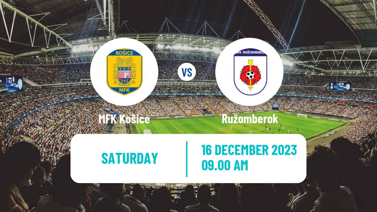 Soccer Slovak Superliga MFK Košice - Ružomberok