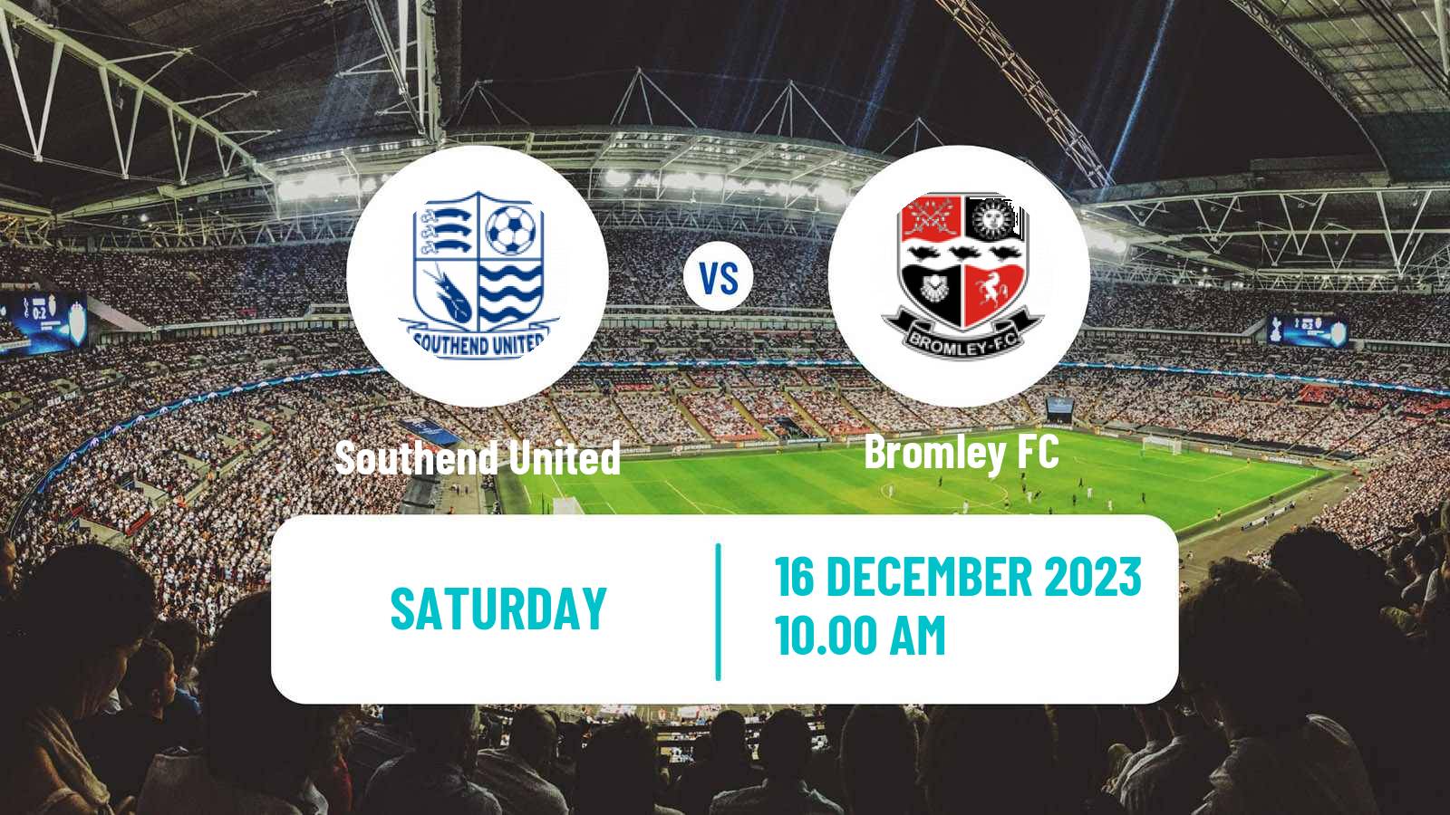 Soccer English National League Southend United - Bromley