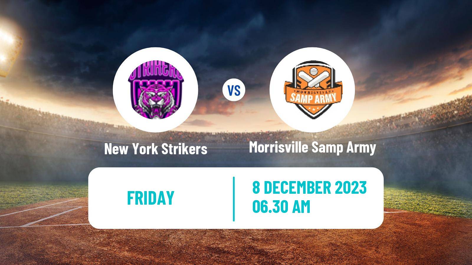 Cricket UAE T10 League New York Strikers - Morrisville Samp Army