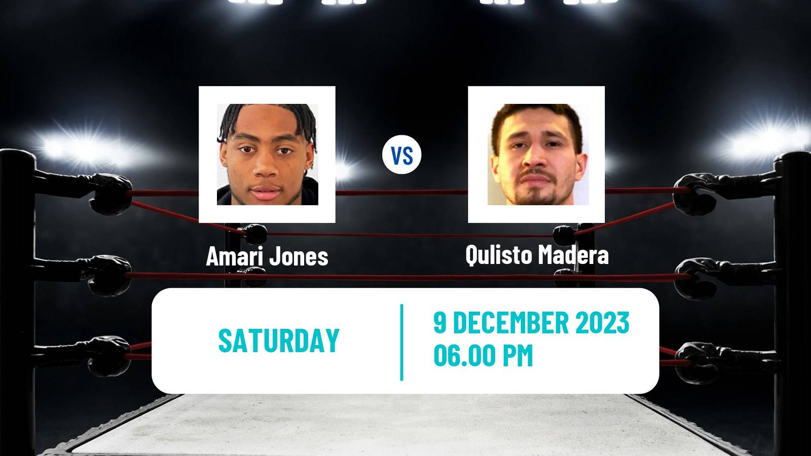 Boxing Middleweight Others Matches Men Amari Jones - Qulisto Madera