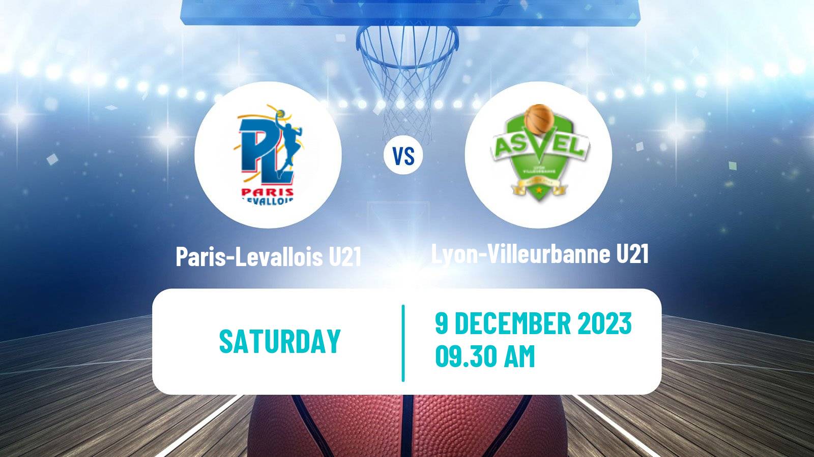 Basketball French Espoirs U21 Basketball Paris-Levallois U21 - Lyon-Villeurbanne U21