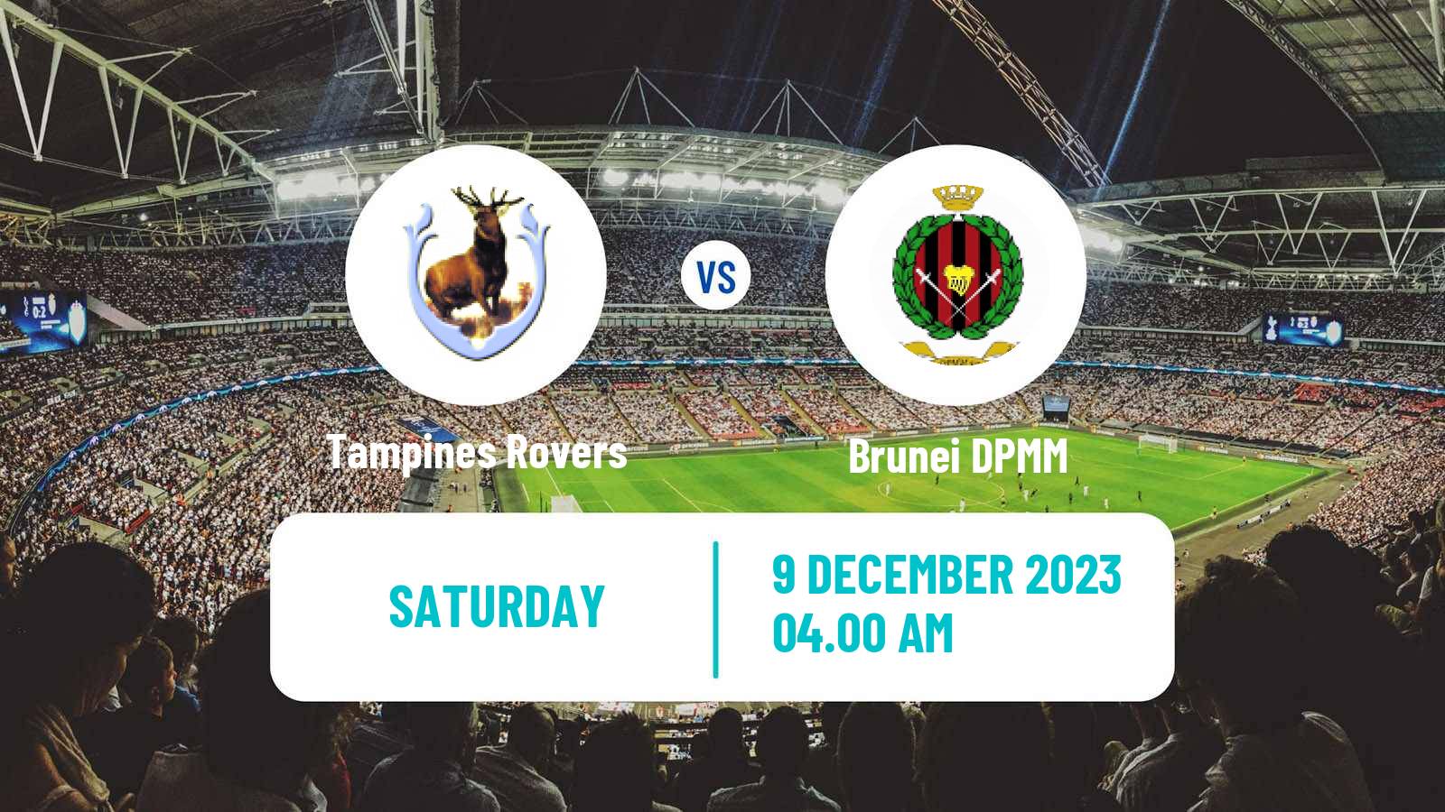 Soccer Singapore Cup Tampines Rovers - Brunei DPMM
