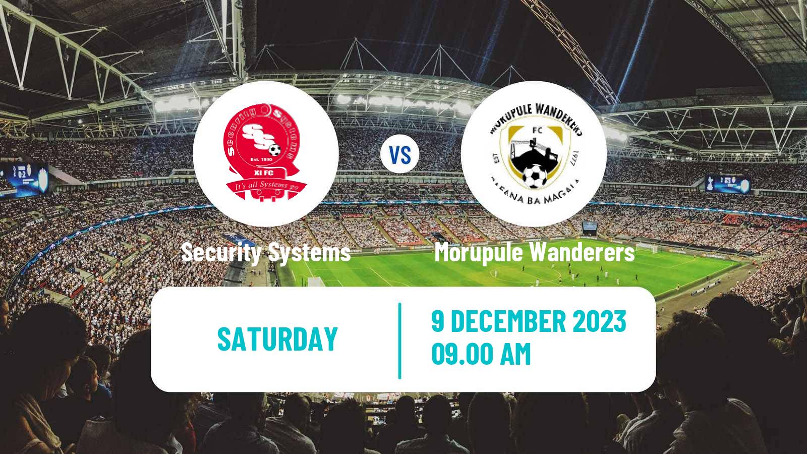 Soccer Botswana Premier League Security Systems - Morupule Wanderers