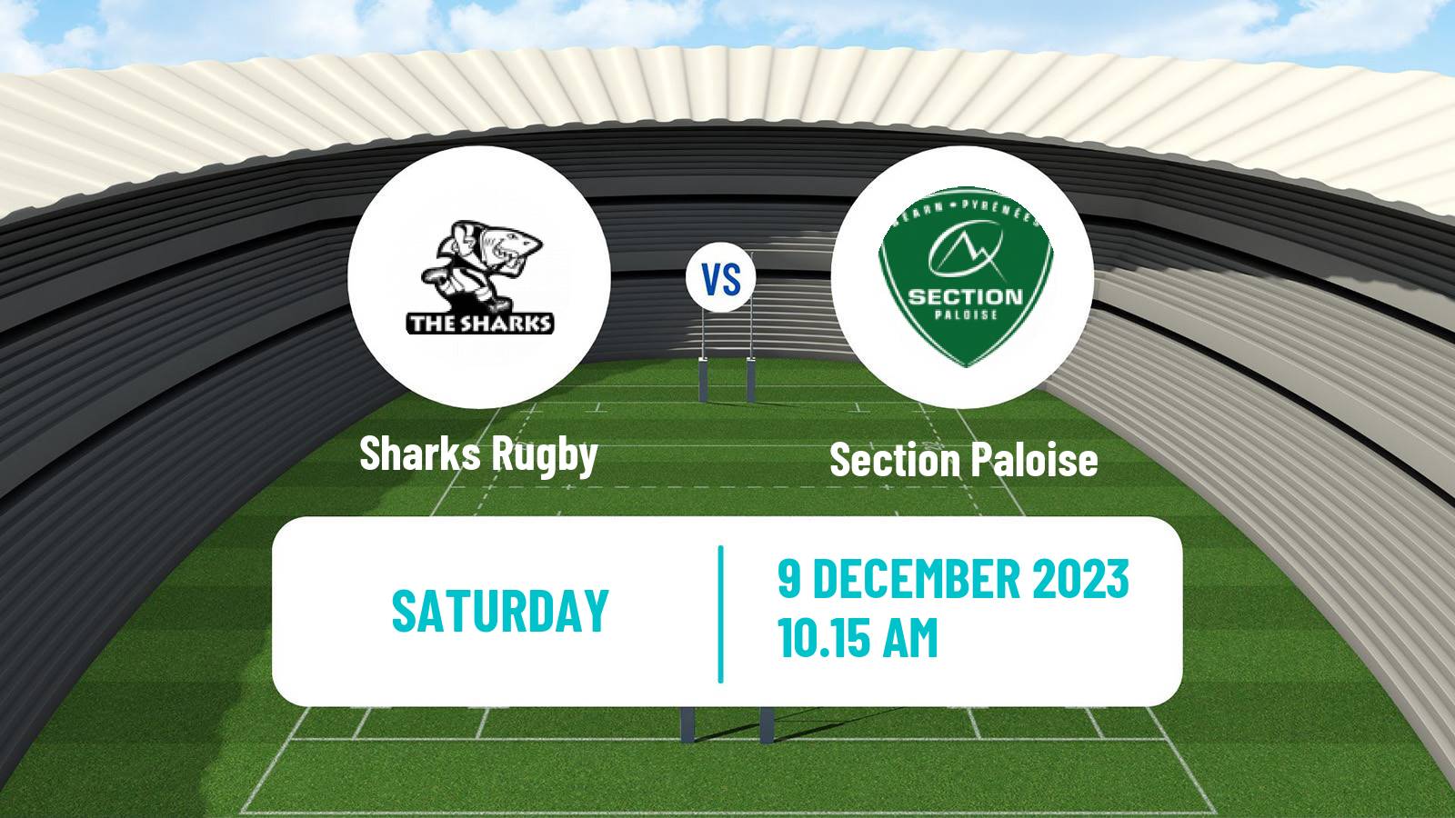 Rugby union Challenge Cup Rugby Sharks - Section Paloise