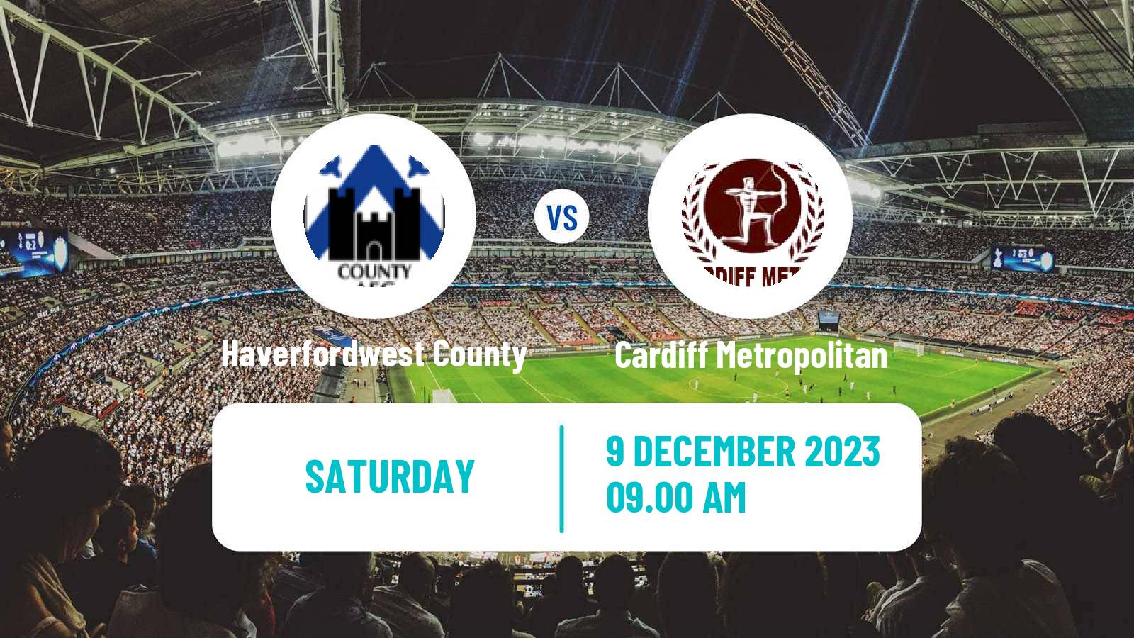 Soccer Welsh FA Cup Haverfordwest County - Cardiff Metropolitan