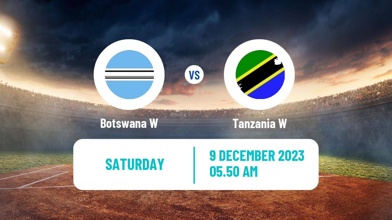 Cricket ICC World Twenty20 Women Botswana W - Tanzania W