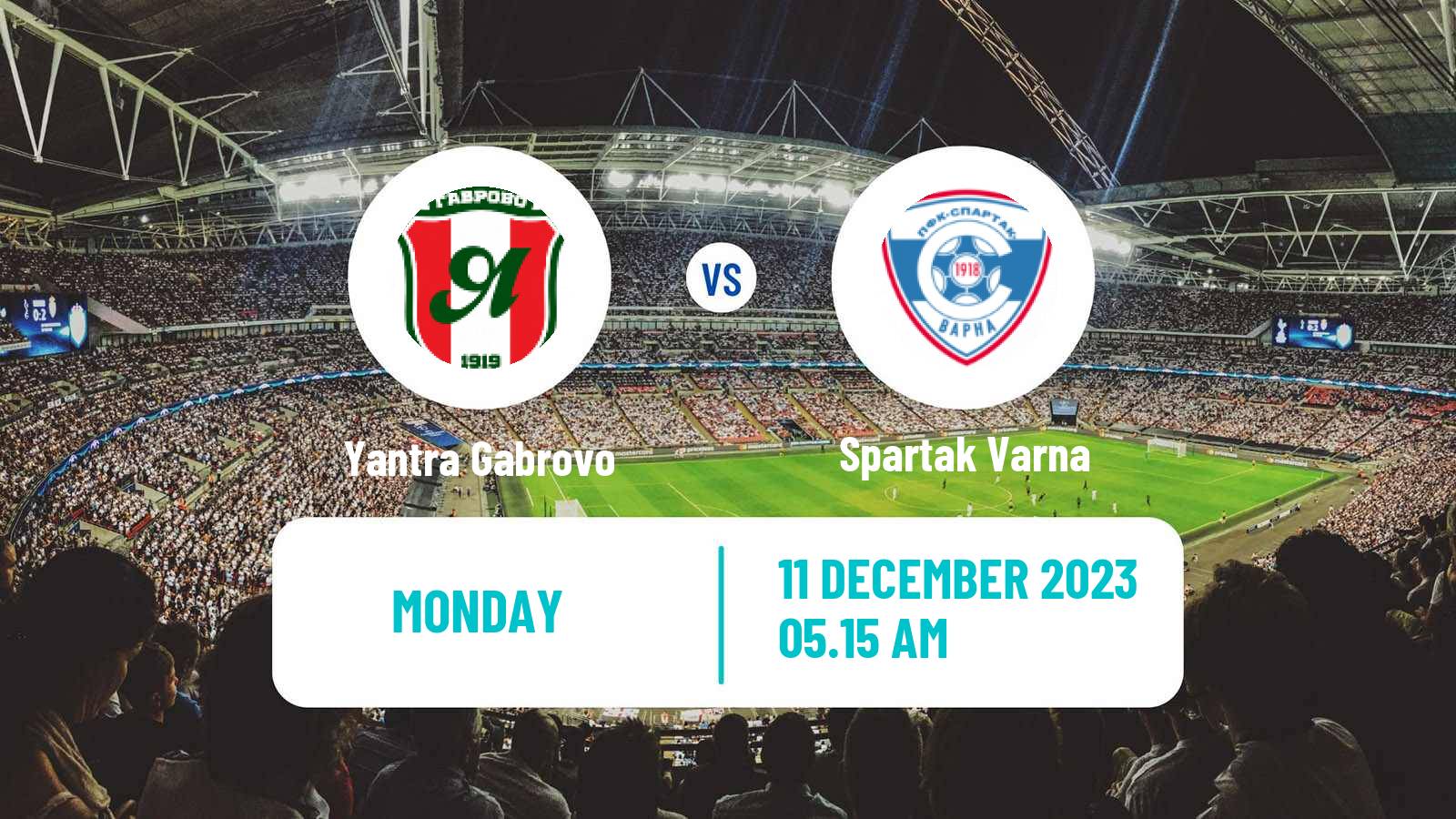 Soccer Bulgarian Vtora Liga Yantra Gabrovo - Spartak Varna