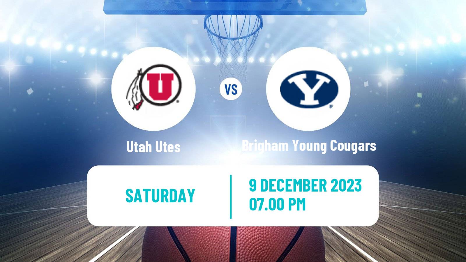 Basketball NCAA College Basketball Utah Utes - Brigham Young Cougars
