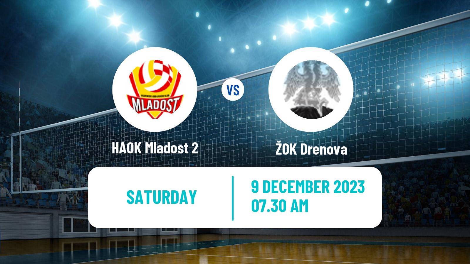 Volleyball Croatian Prva Liga Volleyball Women HAOK Mladost 2 - Drenova