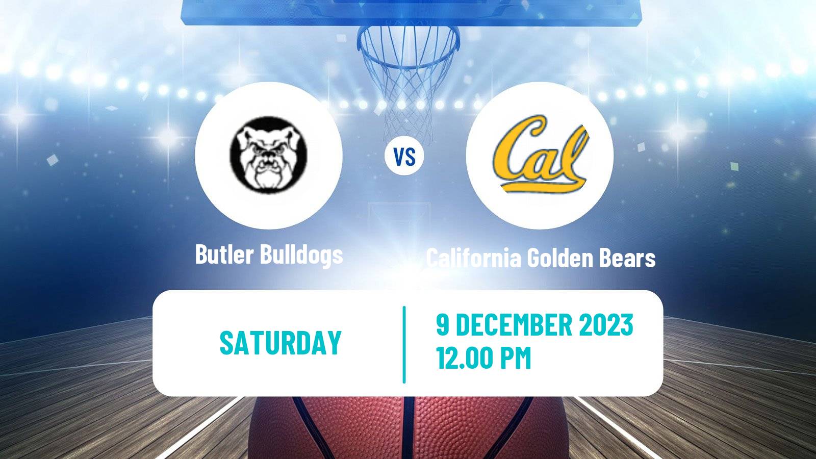Basketball NCAA College Basketball Butler Bulldogs - California Golden Bears