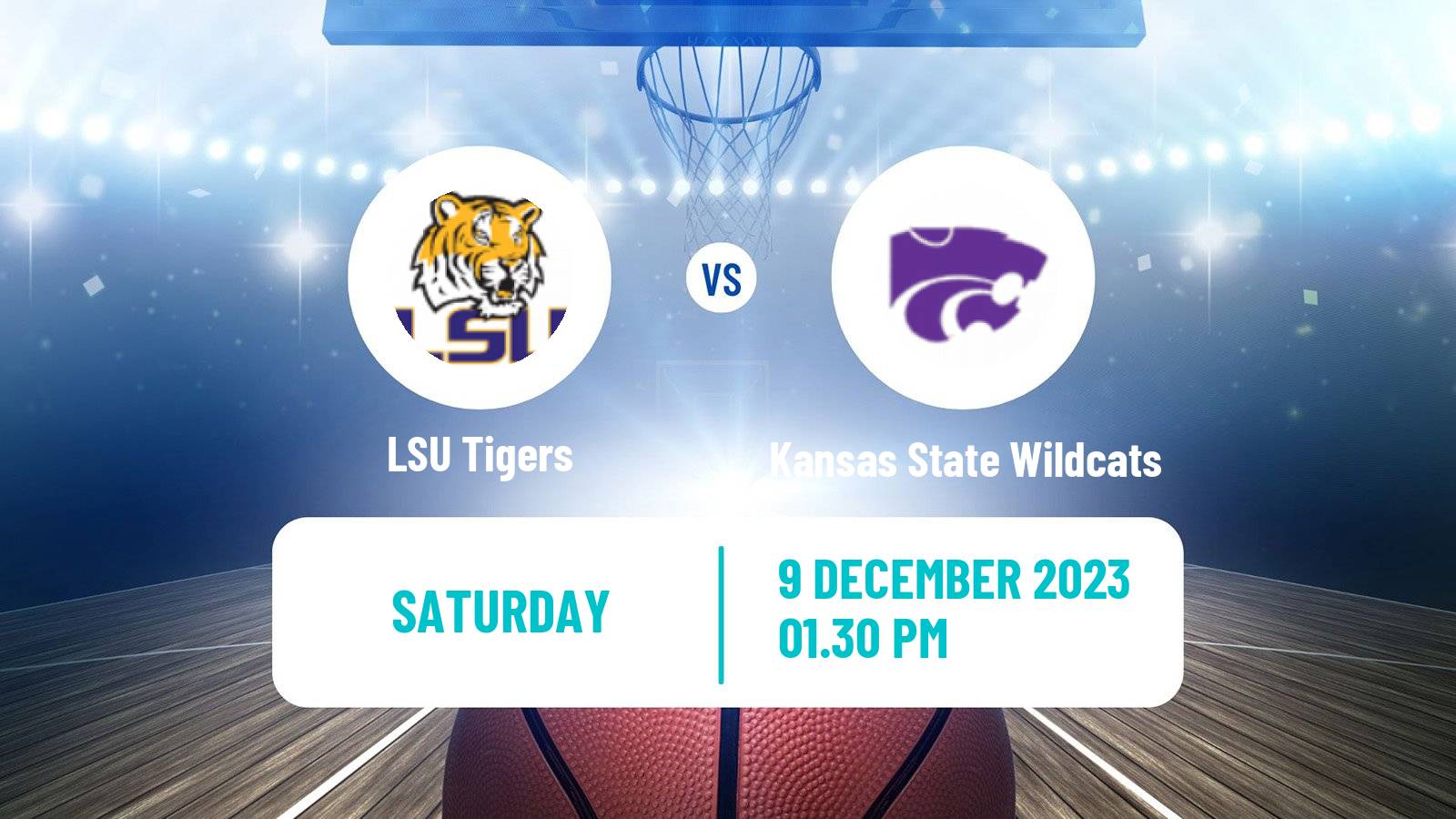 Basketball NCAA College Basketball LSU Tigers - Kansas State Wildcats