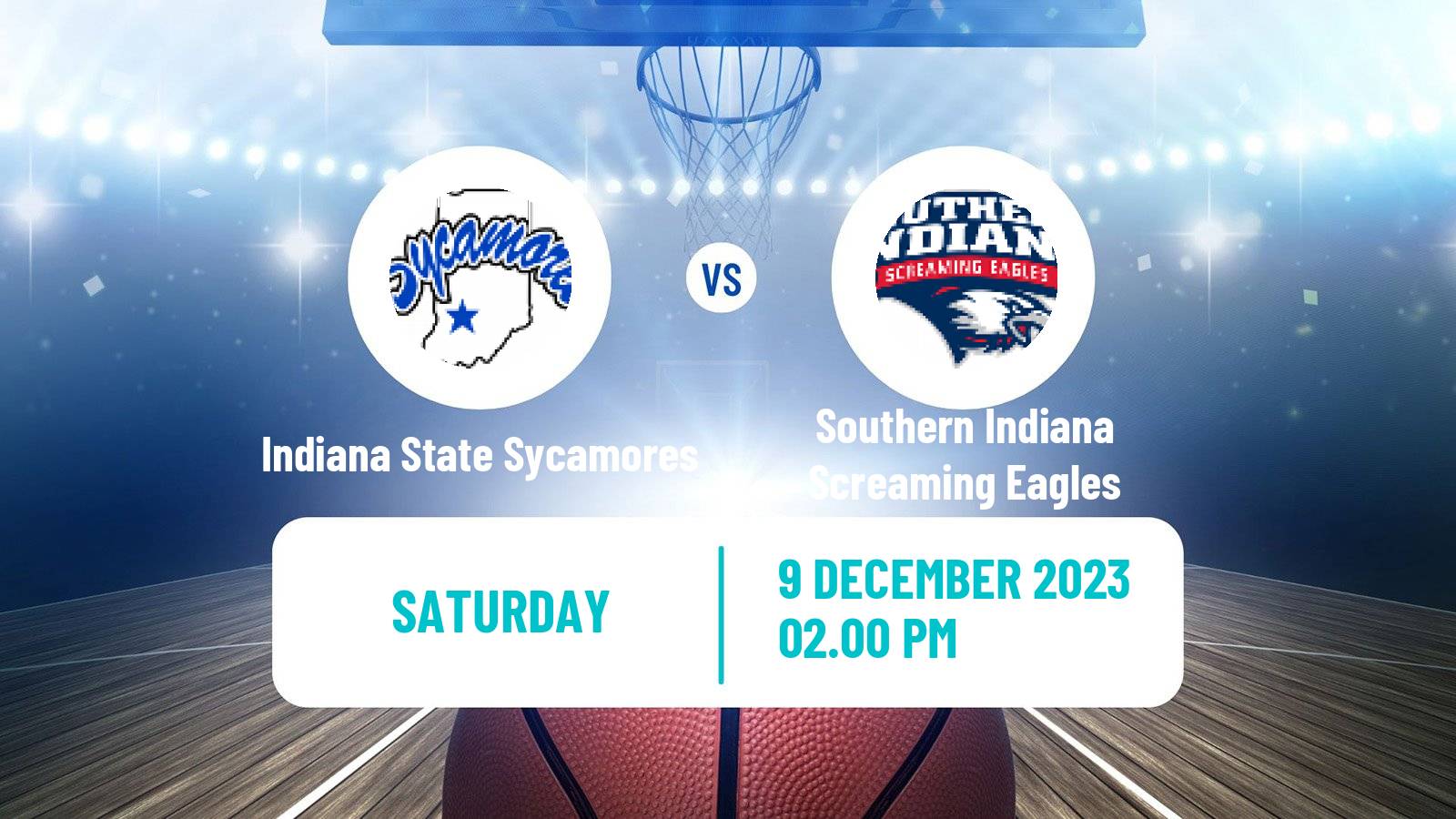 Basketball NCAA College Basketball Indiana State Sycamores - Southern Indiana Screaming Eagles