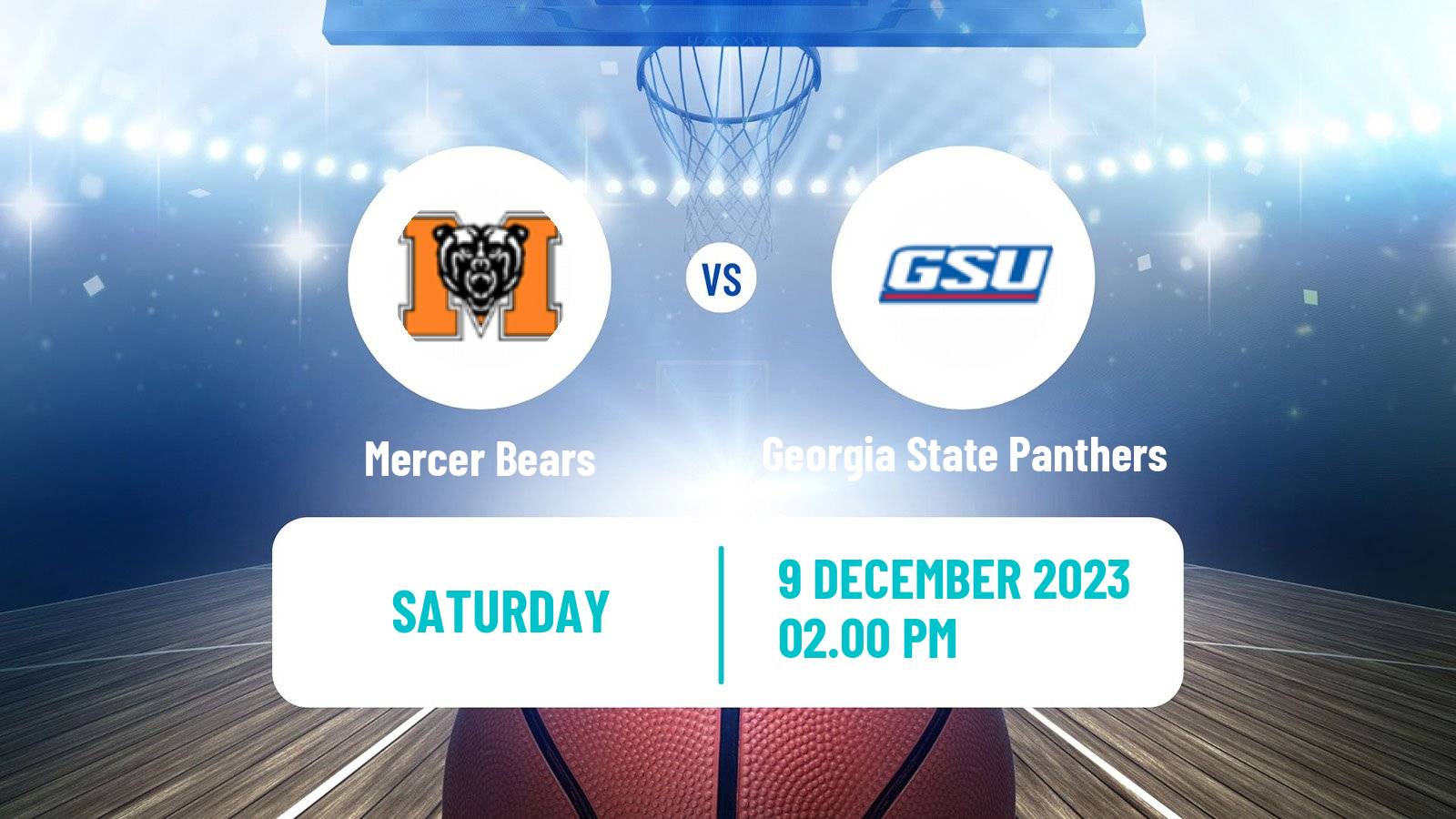 Basketball NCAA College Basketball Mercer Bears - Georgia State Panthers