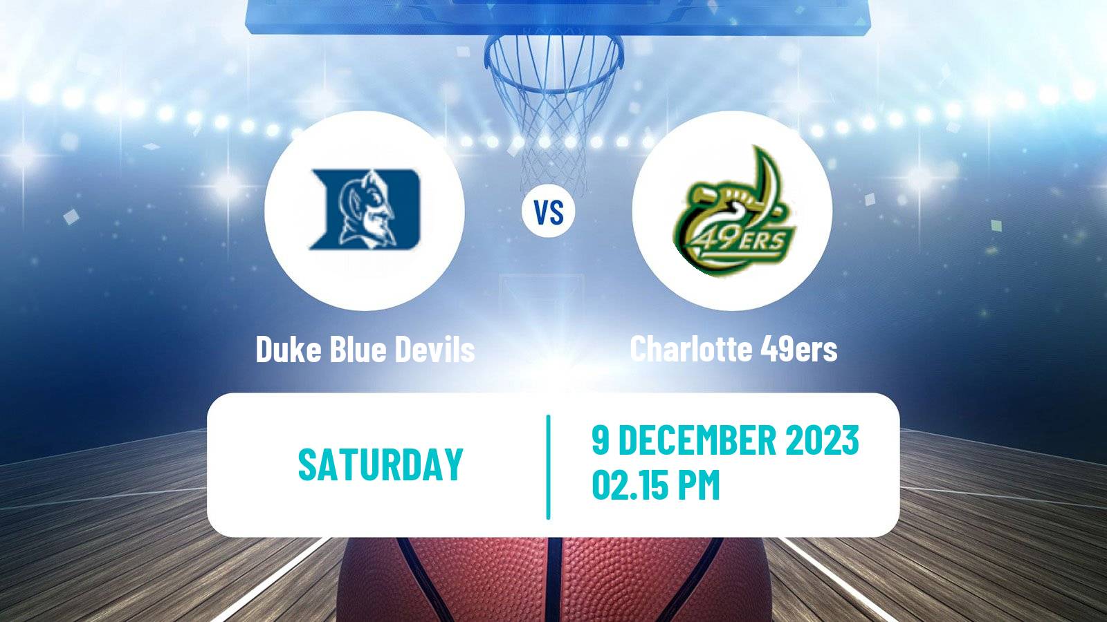 Basketball NCAA College Basketball Duke Blue Devils - Charlotte 49ers