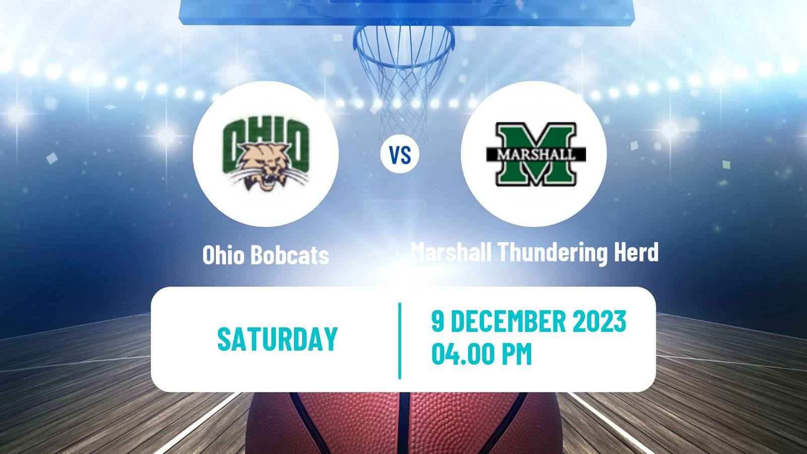 Basketball NCAA College Basketball Ohio Bobcats - Marshall Thundering Herd
