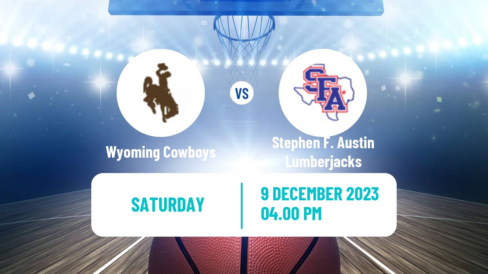 Basketball NCAA College Basketball Wyoming Cowboys - Stephen F. Austin Lumberjacks