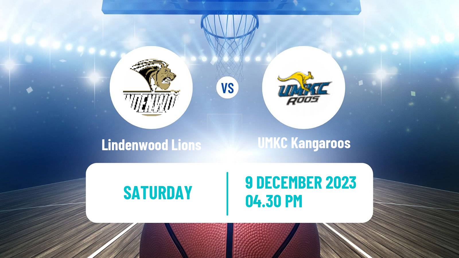 Basketball NCAA College Basketball Lindenwood Lions - UMKC Kangaroos